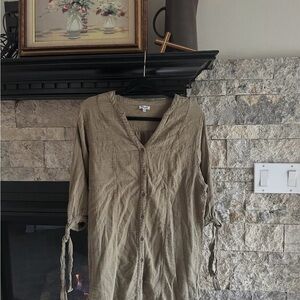 Splendid Army Green Cotton Tunic